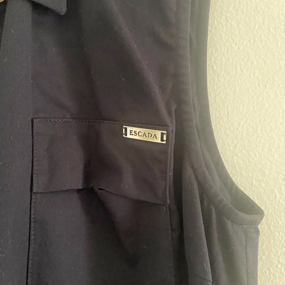ESCADA 38 Navy Blue Vest size Medium - Picture 2 of 10